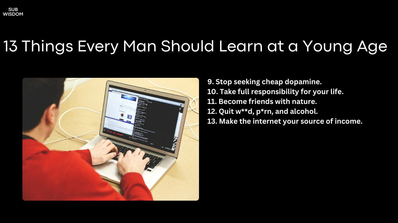 13 Things Every Man Should Learn at a Young Age