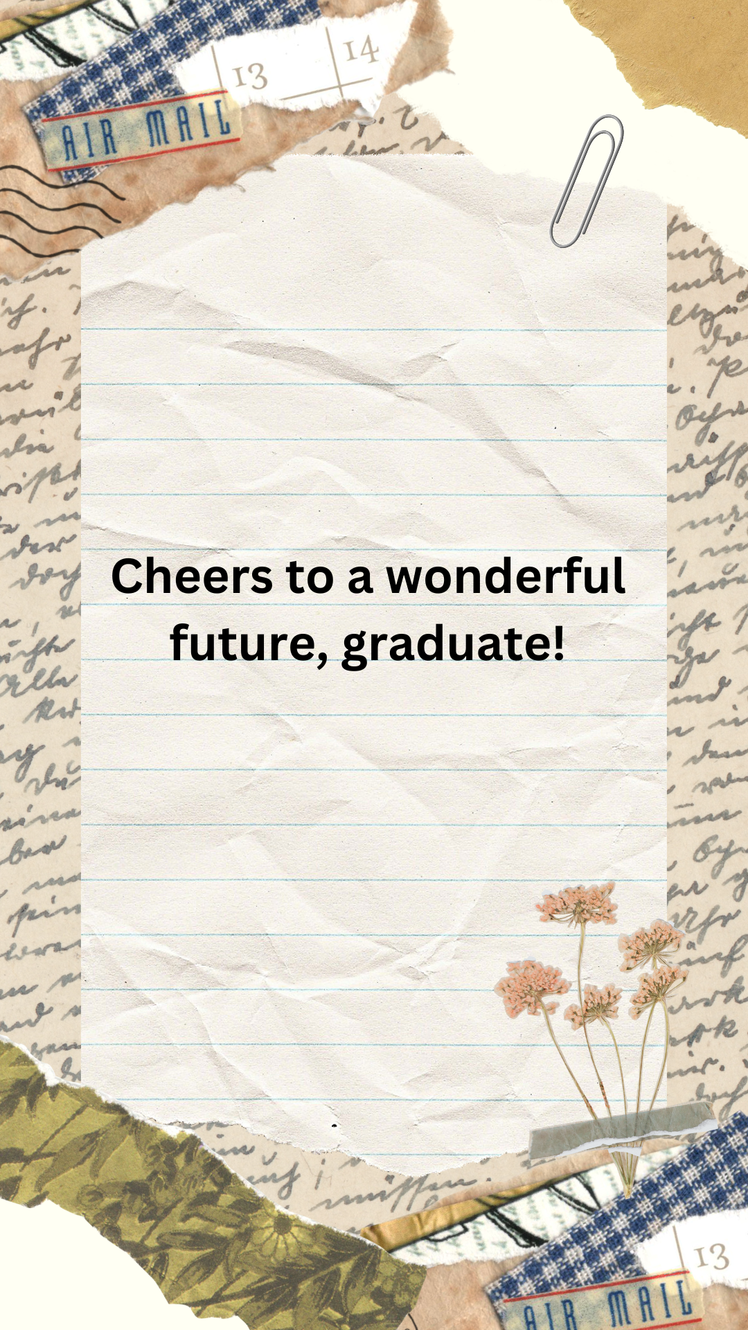 Cheers to a wonderful future, graduate!